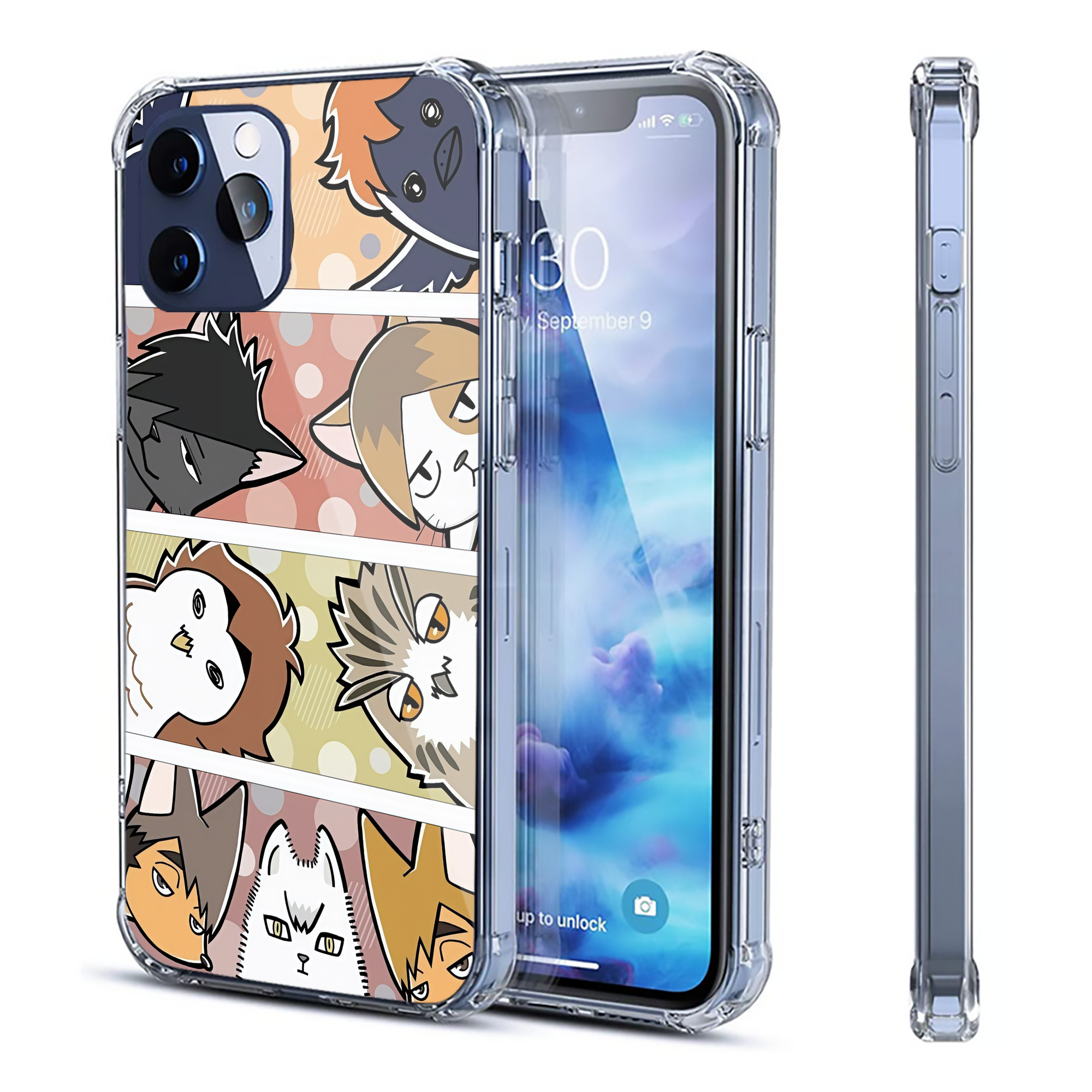 （画像用） ハイキュー!! Haikyu!! 【iPhone 12シリーズ対応】透明スマホケース（クリアソフトケース）